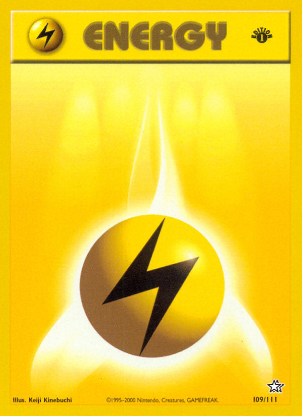 Neo Genesis Lightning Energy #109/111 first edition